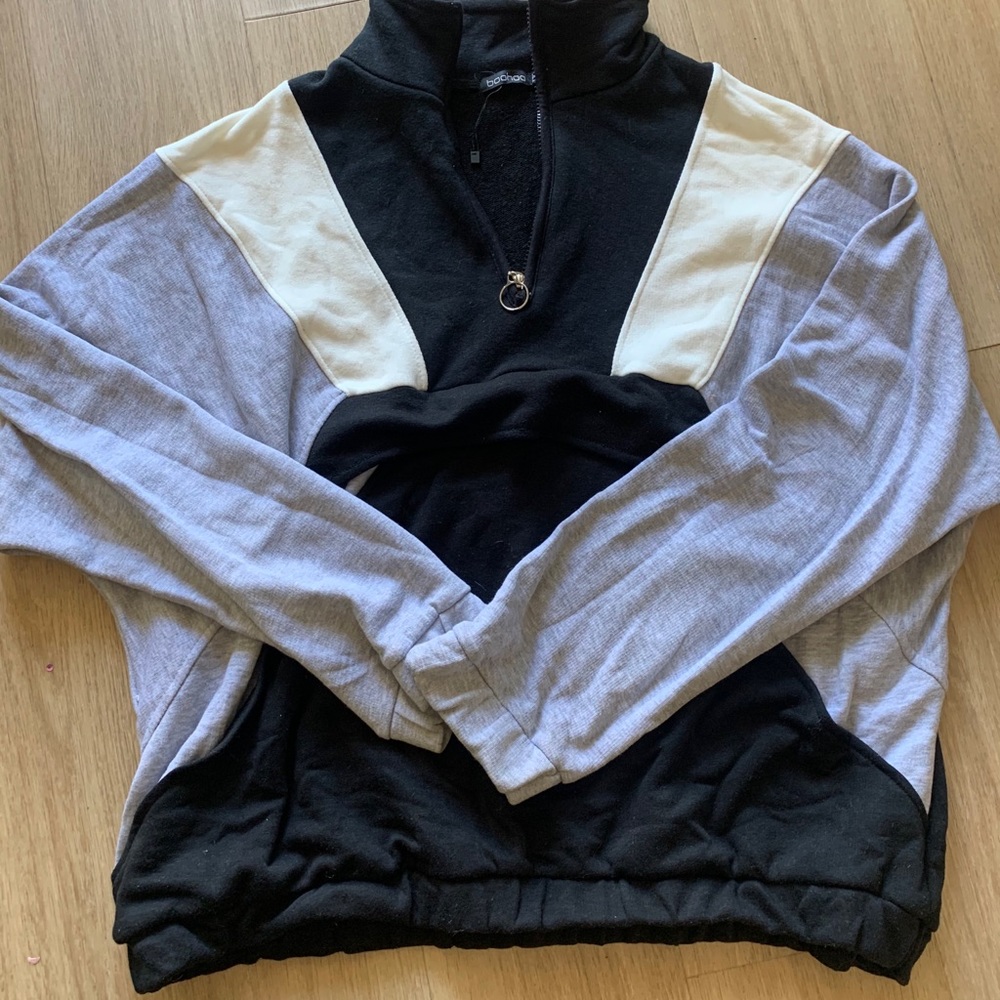 Boohoo color block pullover sz 20